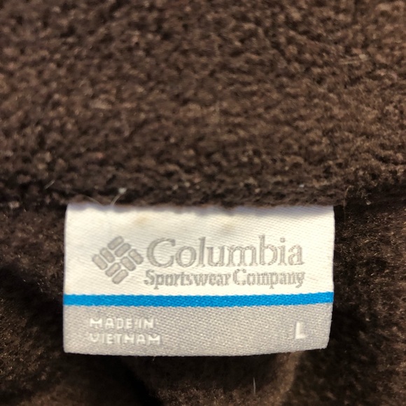 Ladies Columbia Brown Fleece Jacket Size L - Picture 3 of 4